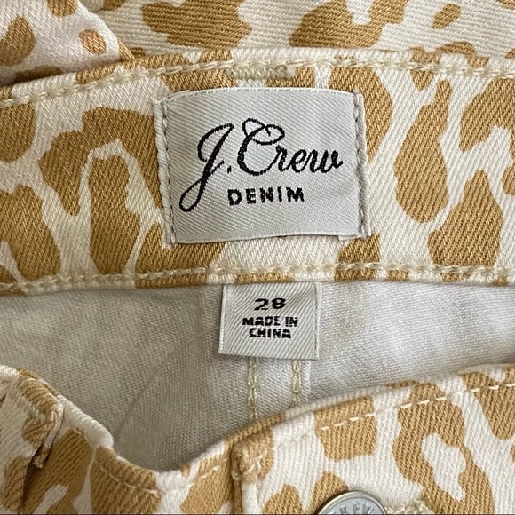 NWT: J CREW | Leopard High-Rise Toothpick Jeans - Picture 7 of 9